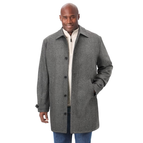 KingSize Men's Big & Tall Wool Dress Coat