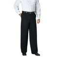 thumbnail image 1 of KingSize Men's Big & Tall Wide Leg Wrinkle Free Expandable Waist Pant, 1 of 5