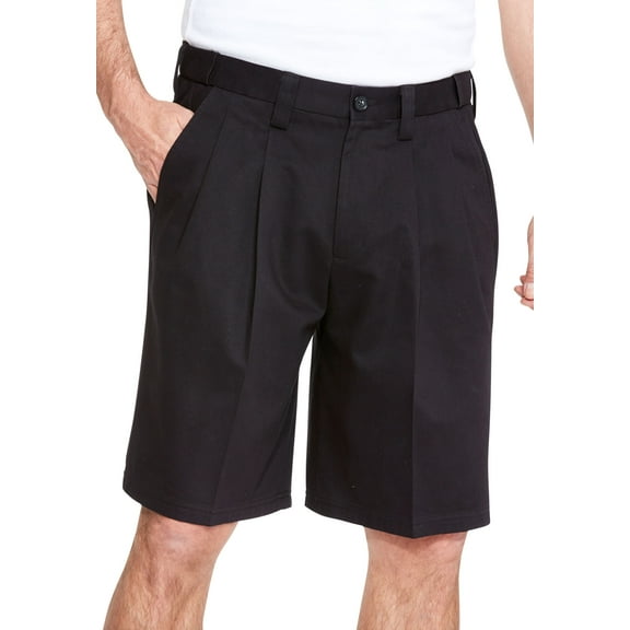 KingSize Men's Big & Tall Wrinkle-Free Expandable Waist Pleat Front Shorts