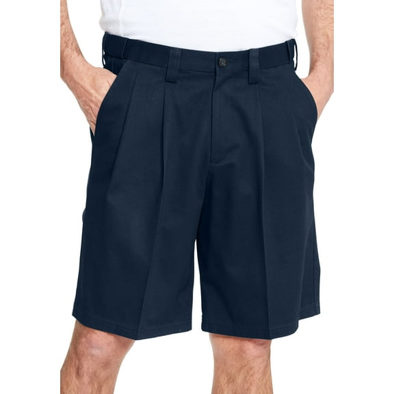 KingSize Men's Big & Tall Wrinkle-Free Expandable Waist Pleat Front Shorts
