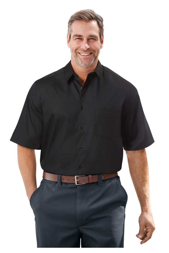 Men's Big & Tall Wrinkle-Free Short-Sleeve Dress Shirt