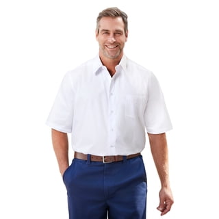 KingSize Men's Big & Tall Wrinkle-Free Short-Sleeve Dress Shirt