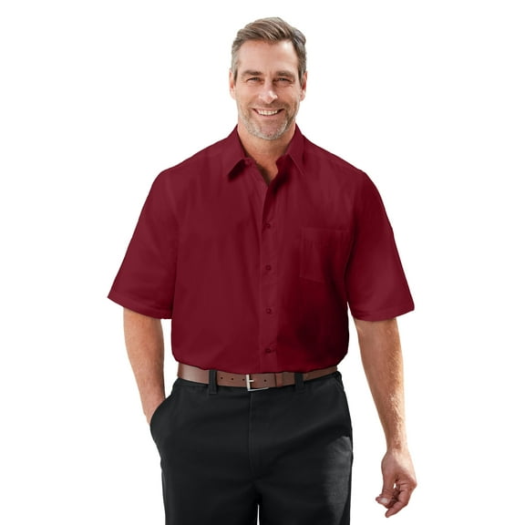 KingSize Men's Big & Tall Wrinkle-Free Short-Sleeve Dress Shirt