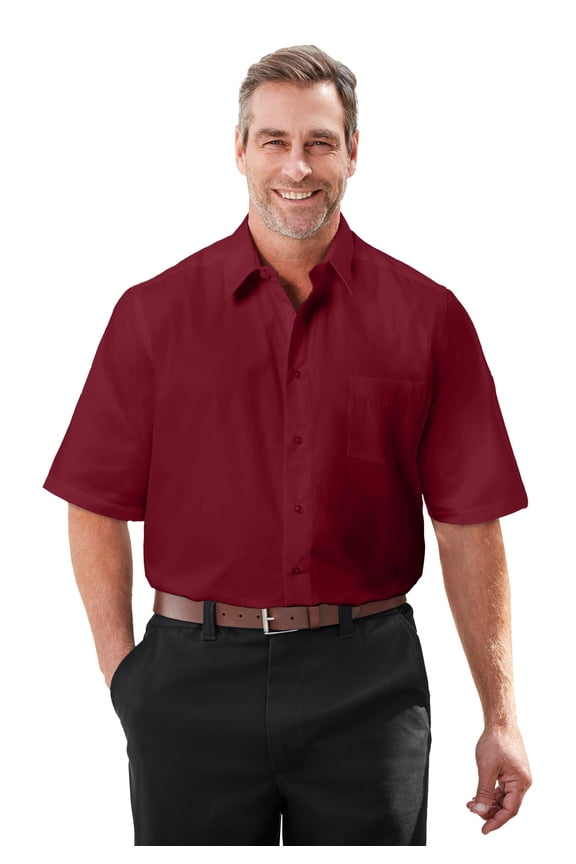 Men's Big & Tall Wrinkle-Free Short-Sleeve Dress Shirt