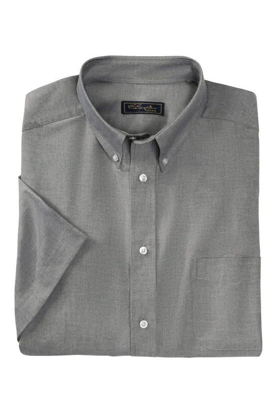 Men's Big & Tall Short-Sleeve Wrinkle-Free Everyday Oxford