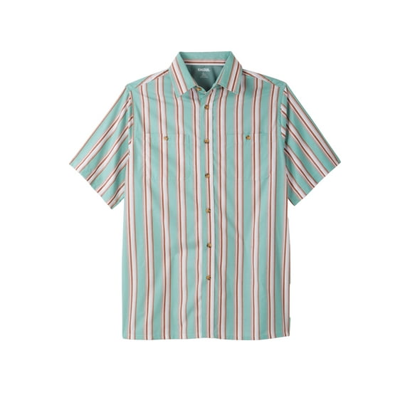KingSize Men's Big & Tall Wrinkle-Resistant Short Sleeve Button Down