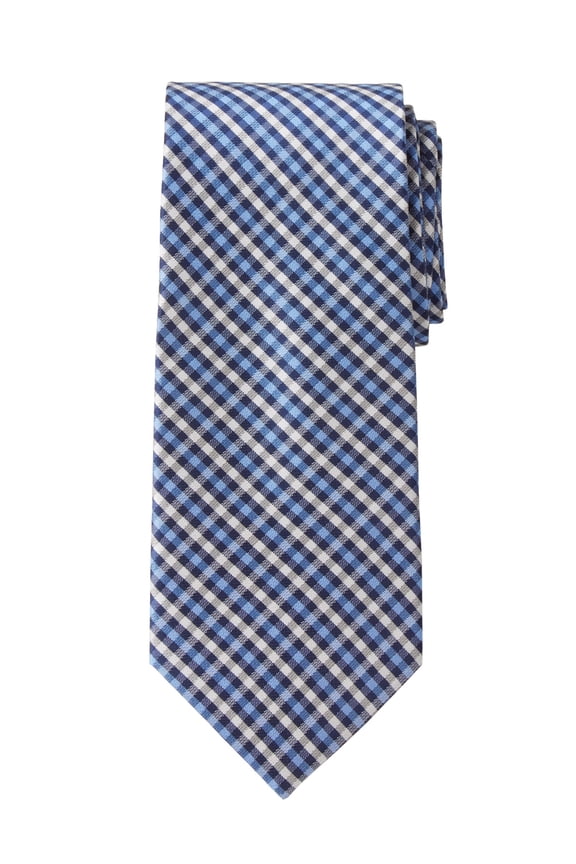 Men's Extra Long Check Tie