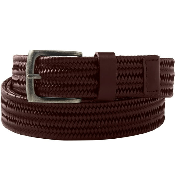 KingSize Men's Stretch Leather Braided Belt