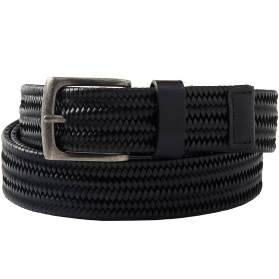 KingSize Men's Stretch Leather Braided Belt