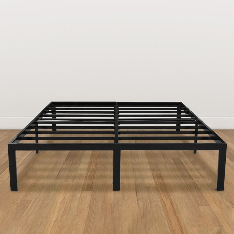 king-yo KingSo 14-Inch Queen Size Platform Bed Frame, Heavy-Duty, No