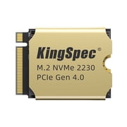 KingSpec XF 2TB M.2 2230 SSD PCIe 4.0, 5000MB/s Read Copper Heatsink, 3D NAND Flash, Compatible with Steam Deck/ASUS ROG Ally/Surface Pro