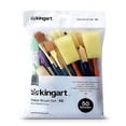 thumbnail image 1 of Kingart, Multicolored Value Pack Brush Set 50-Pack, All Ages, 1 of 5