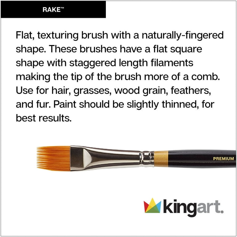 Golden Taklon Liner Brush Series by Brushes and More - Brushes and More