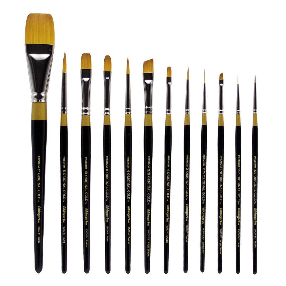 Golden Taklon Liner-10/0 Brush by Brushes and More - Brushes and More