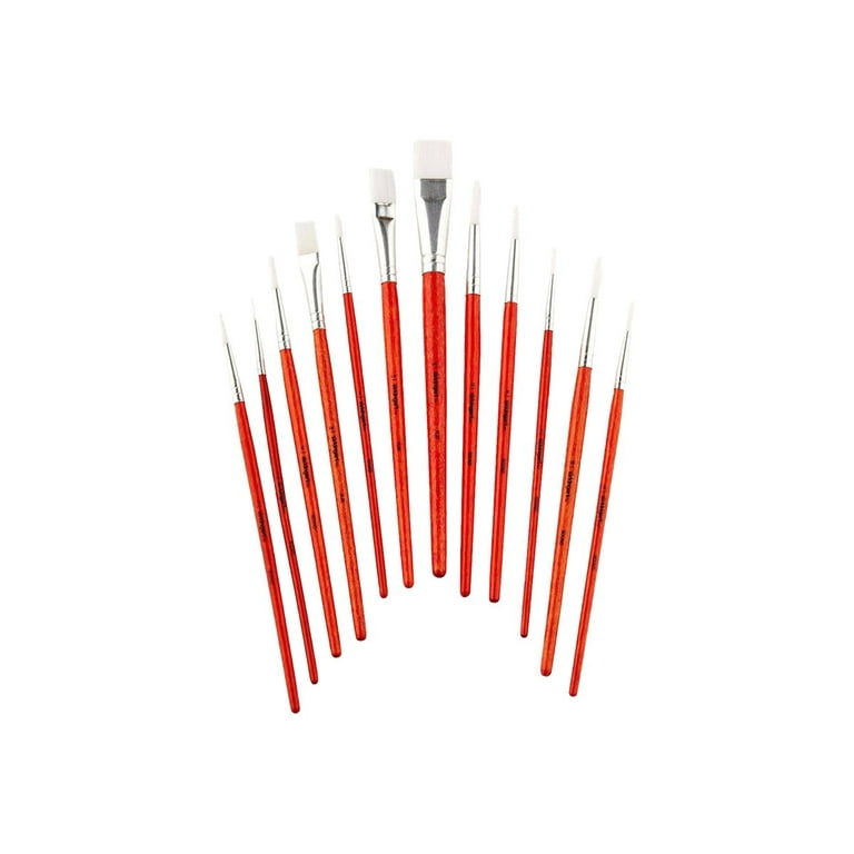 Kingart Paint Brush Set 12/Pkg - Detail