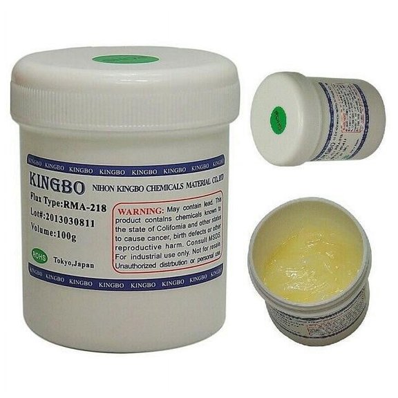 Kingbo RMA-218 100g For BGA Reflow Reball Tacky Soldering Flux Mobile Phone Repair Kingbo RMA-218 100g High-viscosity No-clean