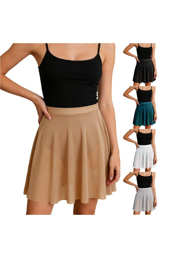 Womens Ballet Dance Skirt For Performance Practice Soft Wrap Waist Elastic Short Tutu Laye Skirt Pattern, Size M
