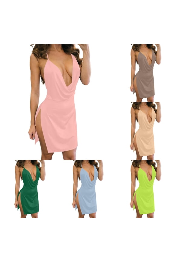 Womens Elegant Solid's Dress With Spaghetti Straps And Backless For Evening Events Sophisticated Party Audition Dress Floral Lady Dress, Size M