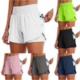 thumbnail image 1 of Kingdiese Womens High Waisted Workout Shorts For Yoga Running Gym Fitness Control Athletic Shorts With Built In Liner Shorts Bathing Suit Women Tennis Shorts Size XS, 1 of 5