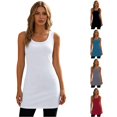 thumbnail image 1 of Kingdiese Womens Longline Camisole Tank Top For Layering Soft Basic Stretch Fit Comfortable Everyday Wear Womens Athletic Tops, Size XXXXL, 1 of 4