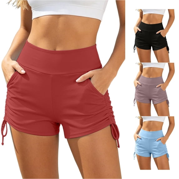 Kingdiese Womens Plus Size Swim Shorts For With Ruched Waist Control Built In Bikini Bottoms Swimwear Board Shorts Womens Swimwear, Size XXL