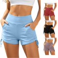 thumbnail image 1 of Kingdiese Womens Plus Size Swim Shorts For With Ruched Waist Control Built In Bikini Bottoms Swimwear Board Shorts Womens Swimwear, Size XXXL, 1 of 4