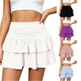 thumbnail image 1 of Kingdiese Womens Ruffled Skirt High Waisted Athletic Tennis Skirts for Running Workout Golf Casual Wear Midi Skirt Size S, 1 of 6