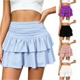 thumbnail image 1 of Kingdiese Womens Ruffled Skirt High Waisted Athletic Tennis Skirts for Running Workout Golf Casual Wear Midi Skirt Size S, 1 of 6