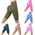 thumbnail image 1 of Kingdiese Womens Seamless Yoga Shorts Control High Waist Fitness Shorts Lifting Workout Bottoms Yoga Shorts Women Long, Size XXL, 1 of 8