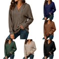 thumbnail image 1 of Kingdiese Womens Stylish Long Sleeve Solid Color Hoodie For Women - Casual Sweatshirt With Front Pocket And Comfortable Fit Zip Front Sweatshirts Women, Size S, 1 of 4