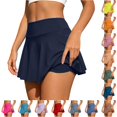 thumbnail image 1 of Kingdiese Womens Tennis Skirt with Built in Shorts Yoga Shorts With Pockets Athletic Skort Outdoor Running Workout Soft Shorts Size M, 1 of 5
