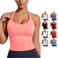 thumbnail image 1 of Kingdiese Womens Workout Yoga Tank Top With Built In Bra Racerback Athletic Camisole For Fitness Running And Sports Athletic Tops for Women Pack, Size L, 1 of 4
