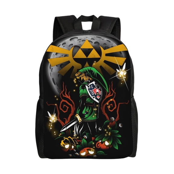 Kingdom Adventure Inspired Backpack for Men and Women, Fantasy Hero Art Travel Daypack