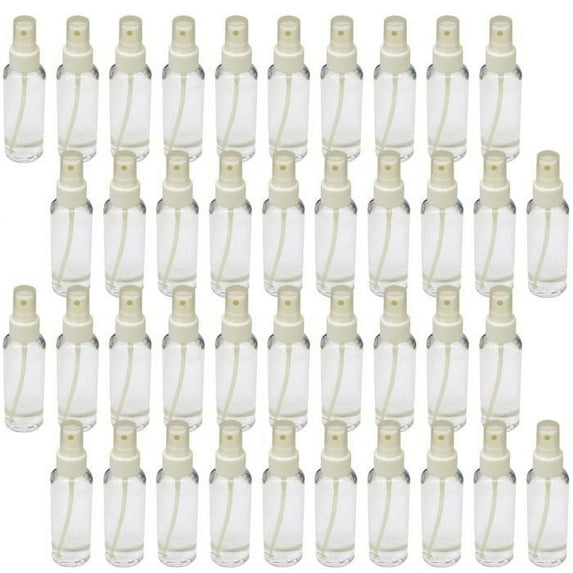 Empty 100ml Clear Spray Bottles for Liquid and Gel Solutions - Pack of 40