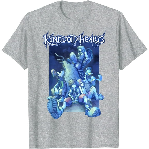 Kingdom Hearts Blue Crew DTG Print Unisex T-Shirt