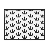 Kingdom Hearts Crown Black Framed Canvas Wall Art Fashion Decor, 12x16in Wall Decor For Living Room, Bedroom, Office