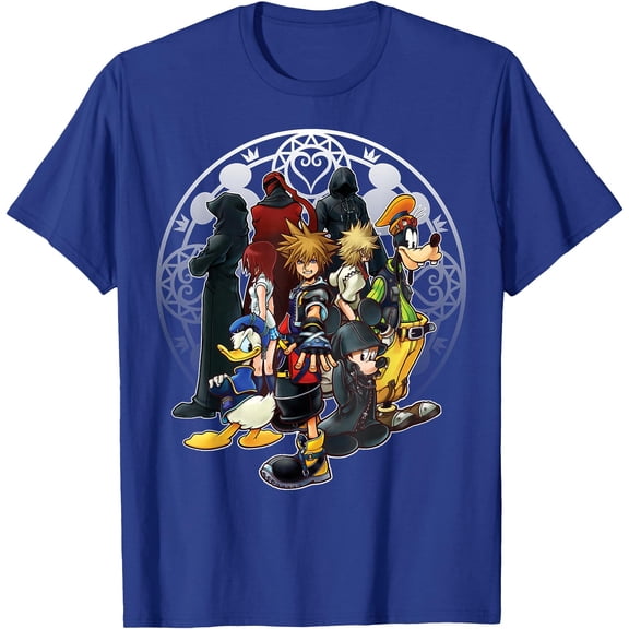 Kingdom Hearts Dark Squad DTG Print Unisex T-Shirt