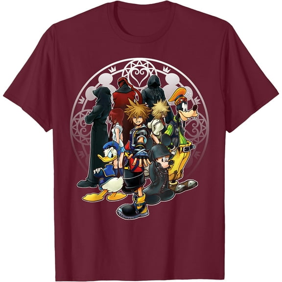 Kingdom Hearts Dark Squad DTG Print Unisex T-Shirt