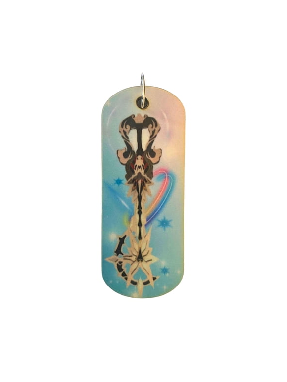 Kingdom Hearts Foreteller Ira's Keyblade Keychain or Necklace | Handmade Gamer Gift | Video Game Jewelry Accessory