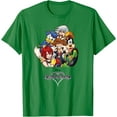 thumbnail image 1 of Kingdom Hearts Group DTG Print Unisex T-Shirt,Irish Green Color,Size L, 1 of 5