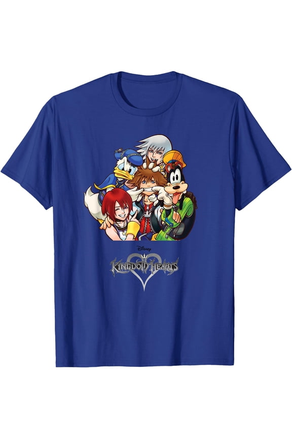 Kingdom Hearts Group DTG Print Unisex T-Shirt