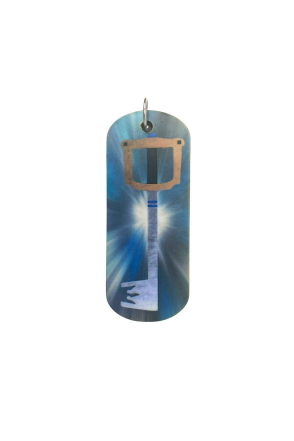 Kingdom Hearts Kingdom Key Keyblade Keychain or Necklace | Handmade Gamer Gift | Video Game Jewelry Accessory