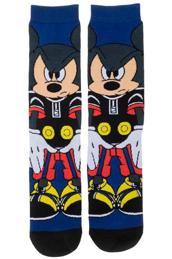 Kingdom Hearts Mickey Mouse Video Game Socks Sublimated 360 Adult Crew Socks