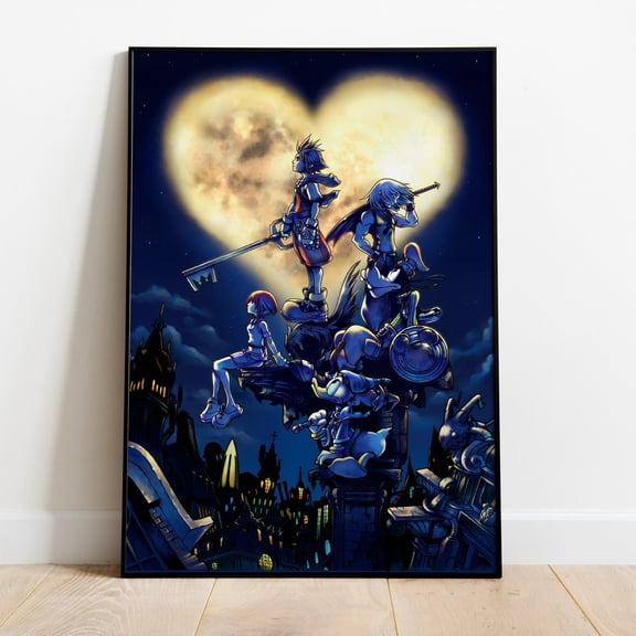 Kingdom Hearts Poster, Game Print, Wall Art, Unframed Paper Poster 8x10in