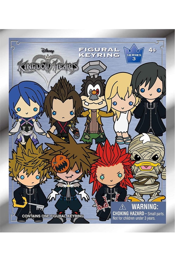 Kingdom Hearts Series 3 Mystery Pack 3D Figural Keychain (1 Random)