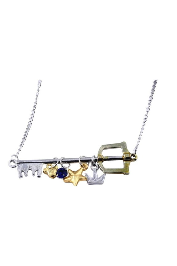 Sora Keyblade And Charms Metal Pendant Necklace