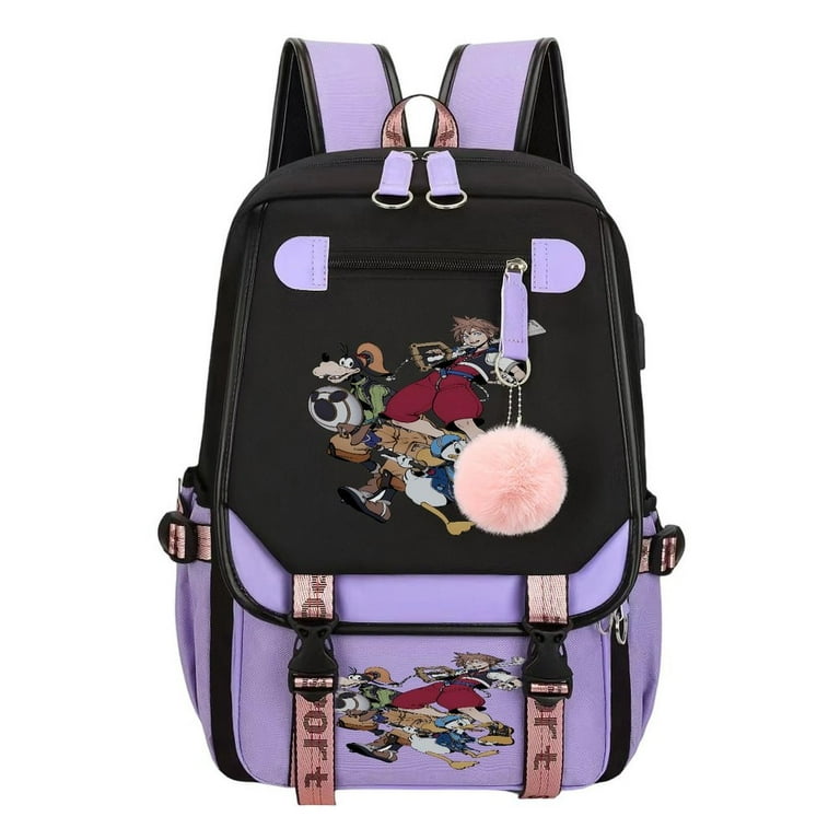 Kingdom Hearts Sora Outdoor Travel Backpack Double Shoulder Bag