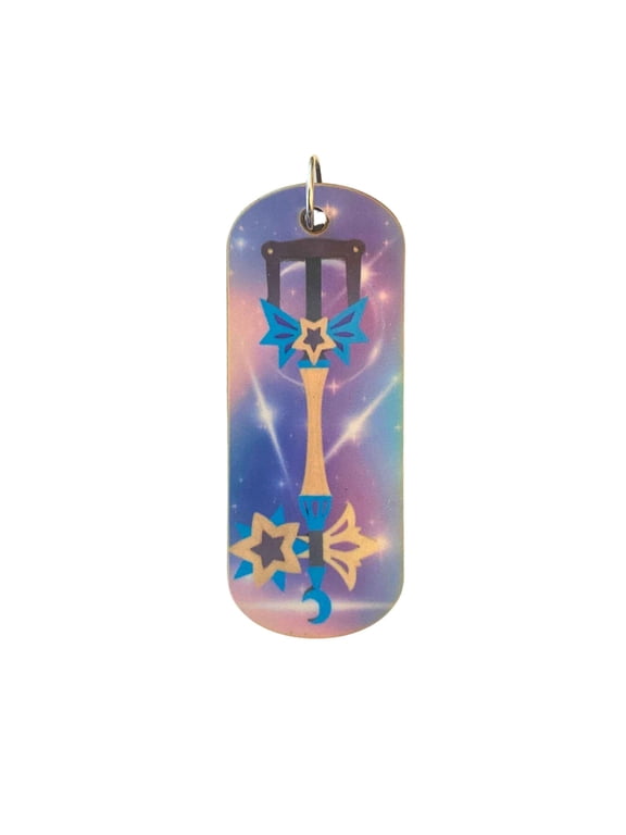 Kingdom Hearts Starlight +31 Keyblade Keychain or Necklace | Handmade Gamer Gift | Video Game Jewelry Accessory