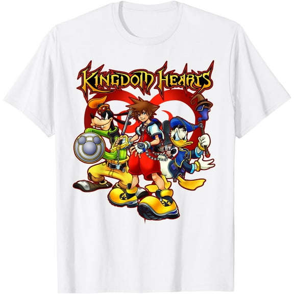 Kingdom Hearts Team Ready DTG Print Unisex T-Shirt