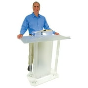 Kingdom Illustrious Frosted Acrylic Lectern - The Perfect Podium for Any Occasion